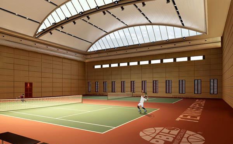 陜西安康網(wǎng)球館軟包吸音板聲學(xué)工程